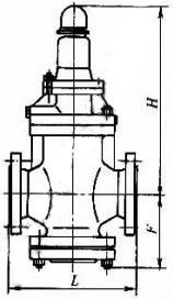 YW42F、YW42X型鑄鋼減壓穩(wěn)壓閥PN16~PN25外形尺寸圖